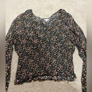 Long sleeve floral shirt